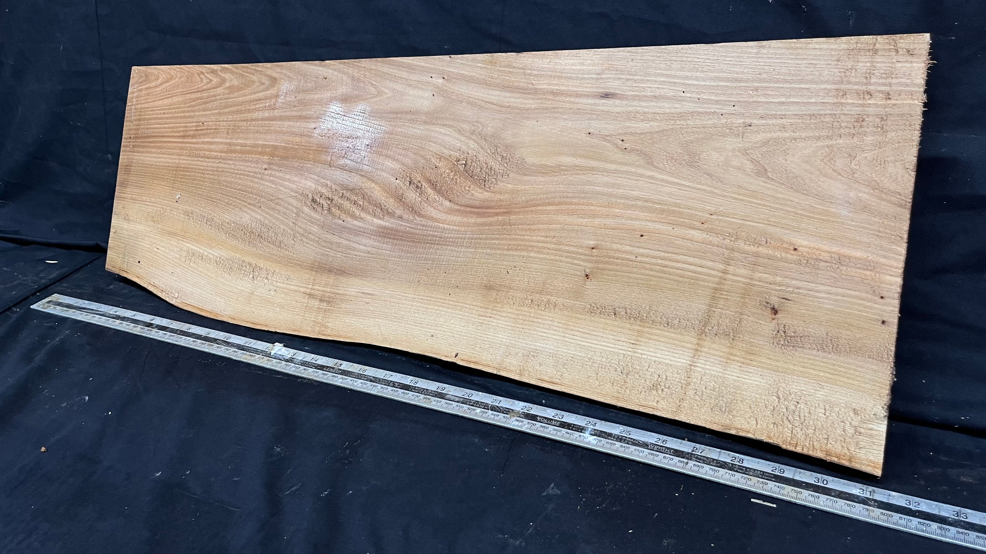 Wych elm sill, shelf,board, plank, 744 L x 275 W x 22 D mm    (281)