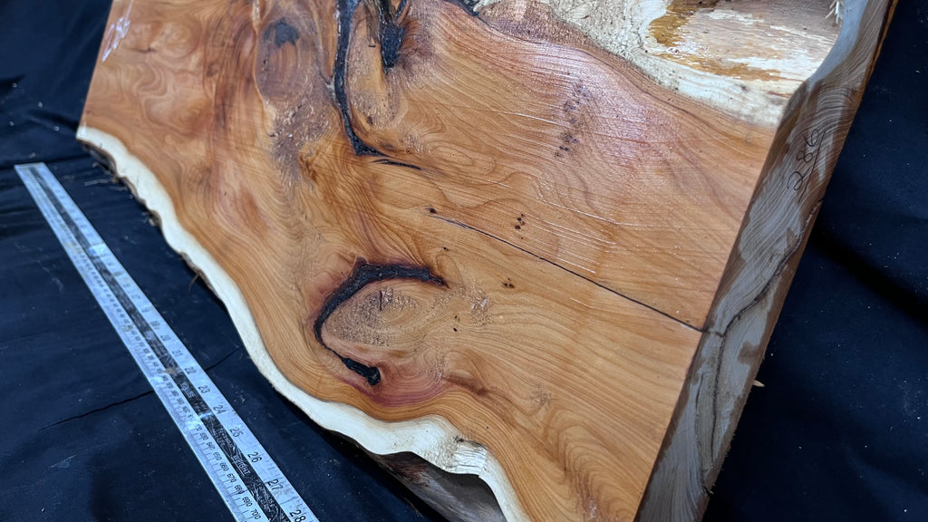 Hardwood yew, slab, board 840 L x 320 W x 44 D (mm) (286)