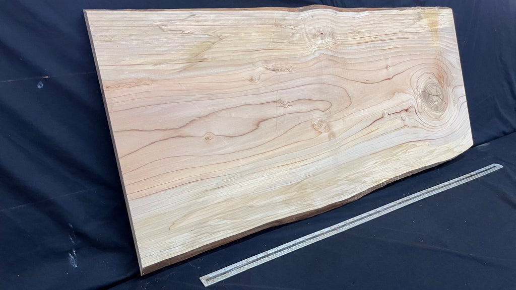 Cedar plank, timber, board. 1109 L x 533 W x 27 D mm  (427mf)