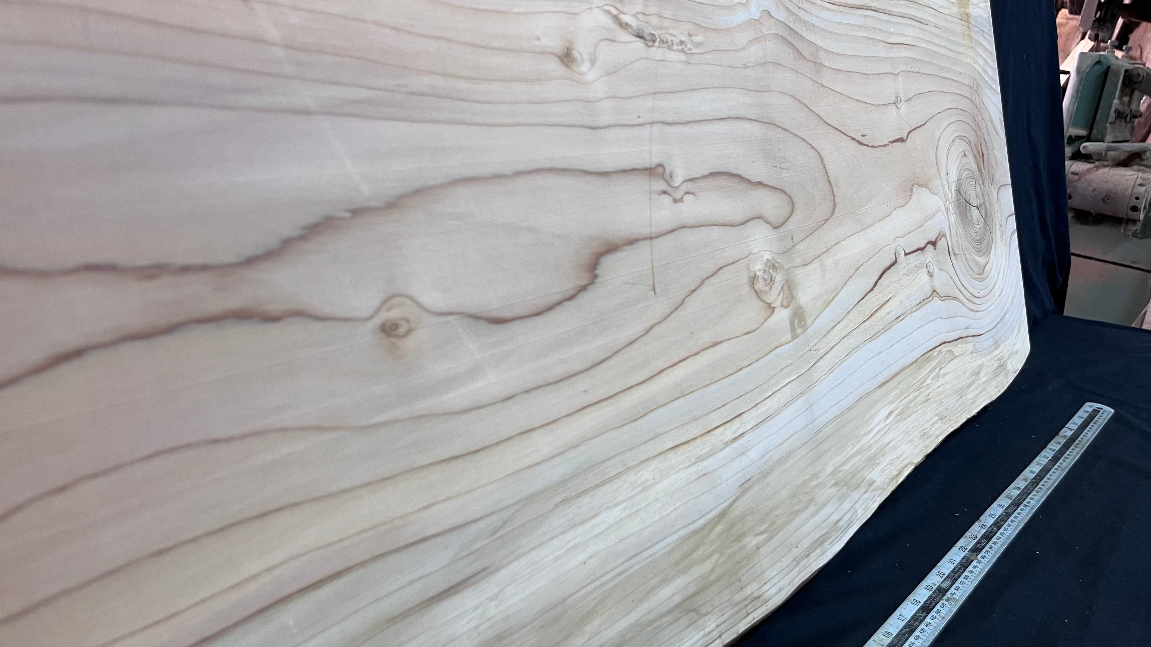 Cedar plank, timber, board. 1109 L x 533 W x 27 D mm  (427mf)