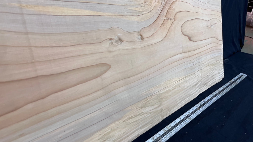 Cedar plank, timber, board. 895 L x 545 W x 26 D mm  (428mf)