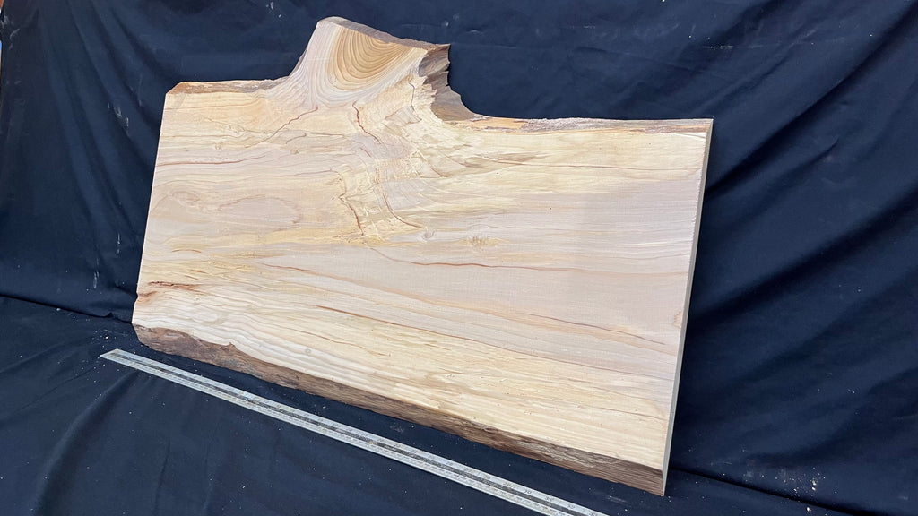 Cedar plank, timber, board. 895 L x 545 W x 26 D mm  (428mf)