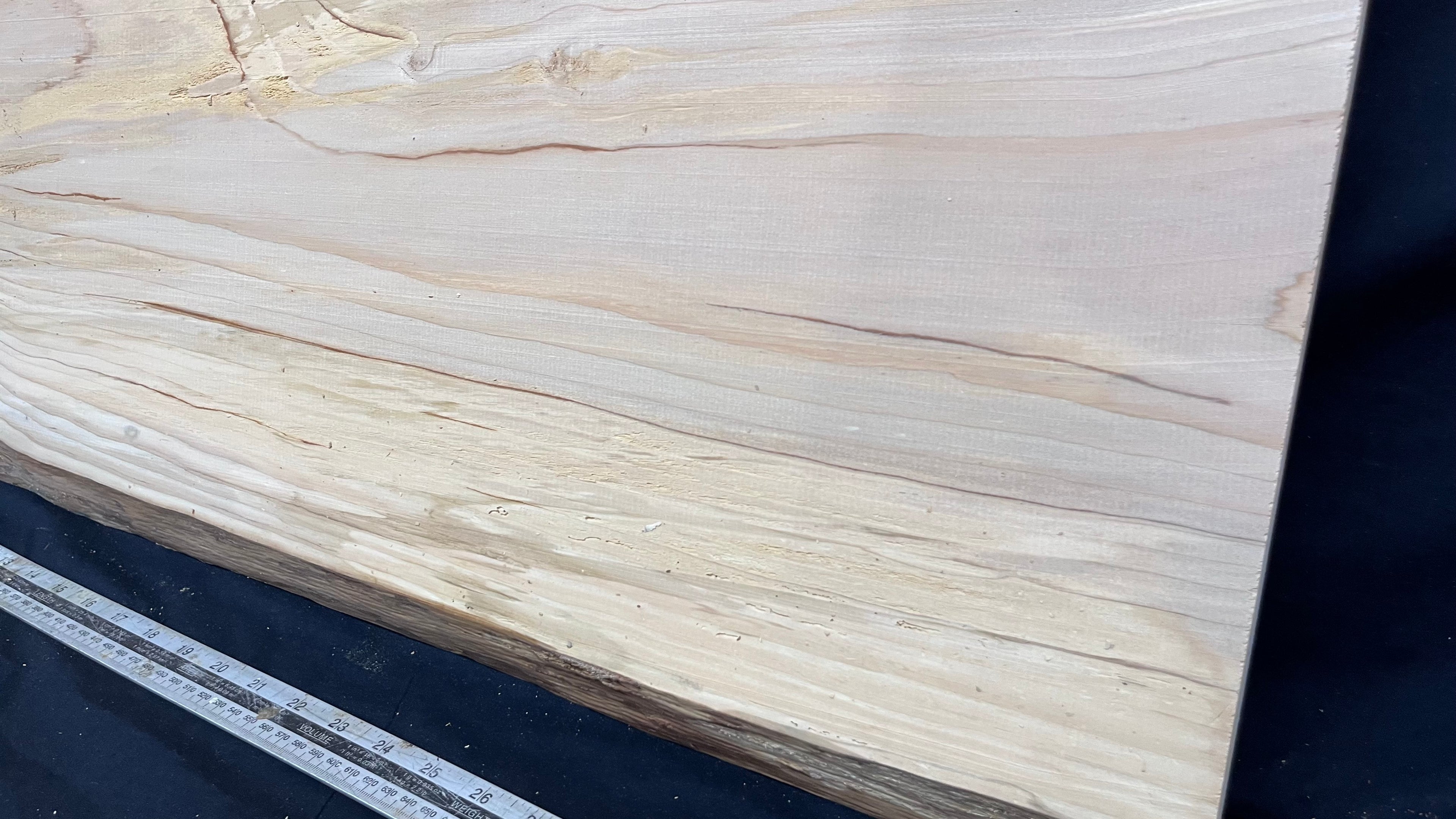 Cedar plank, timber, board. 895 L x 545 W x 26 D mm  (428mf)