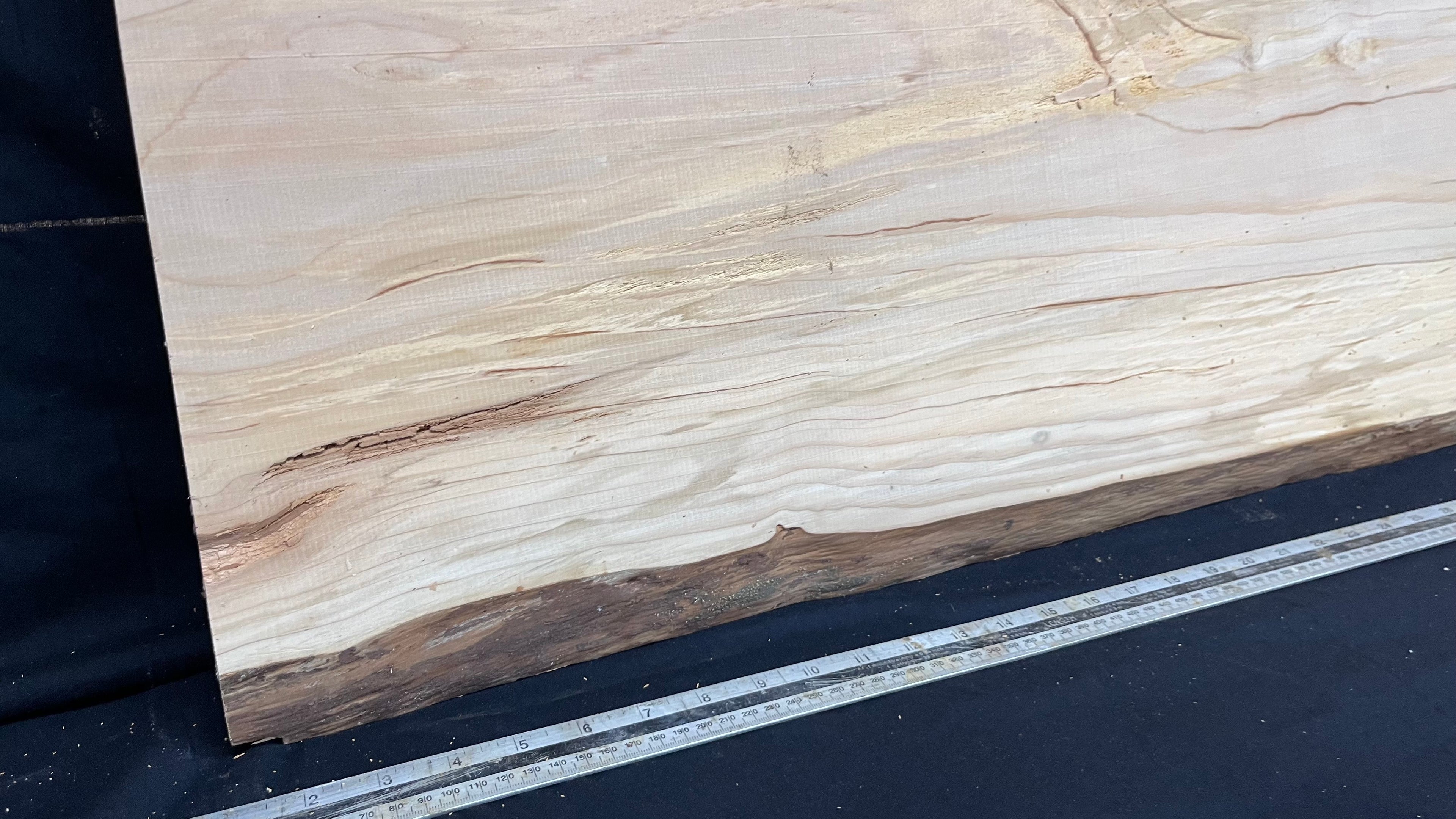 Cedar plank, timber, board. 895 L x 545 W x 26 D mm  (428mf)