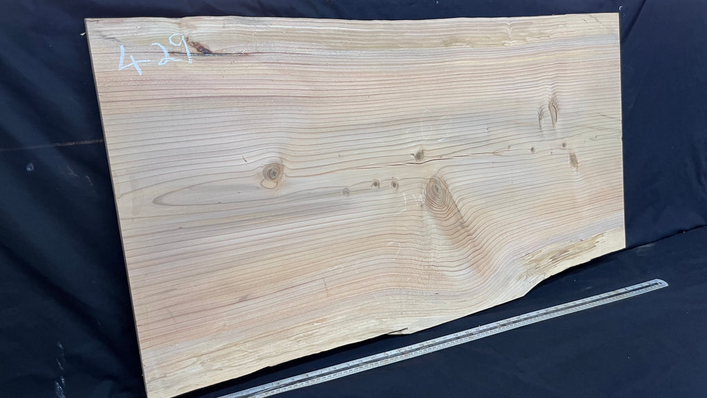 Cedar plank, timber, board. 1107 L x 585 W x 29 D mm  (429mf)