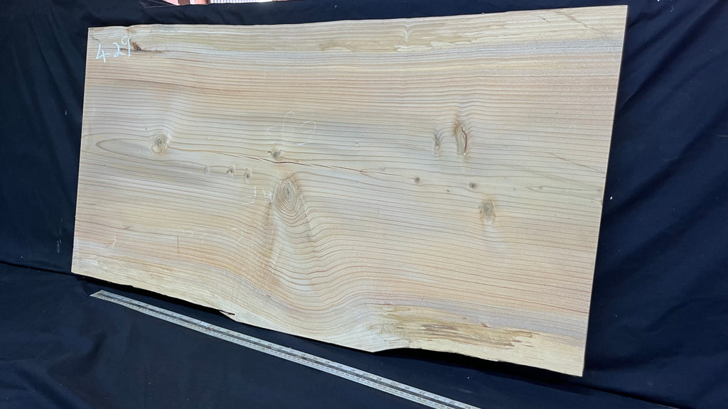 Cedar plank, timber, board. 1107 L x 585 W x 29 D mm  (429mf)