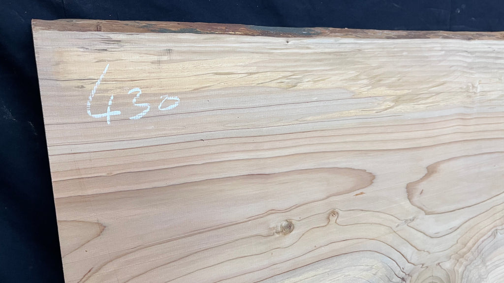 Cedar plank, timber, board. 1107 L x 585 W x 29 D mm  (429mf)