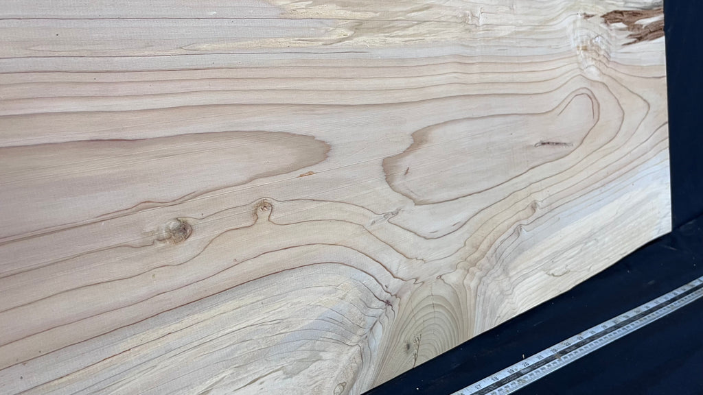 Cedar plank, timber, board. 1107 L x 585 W x 29 D mm  (429mf)