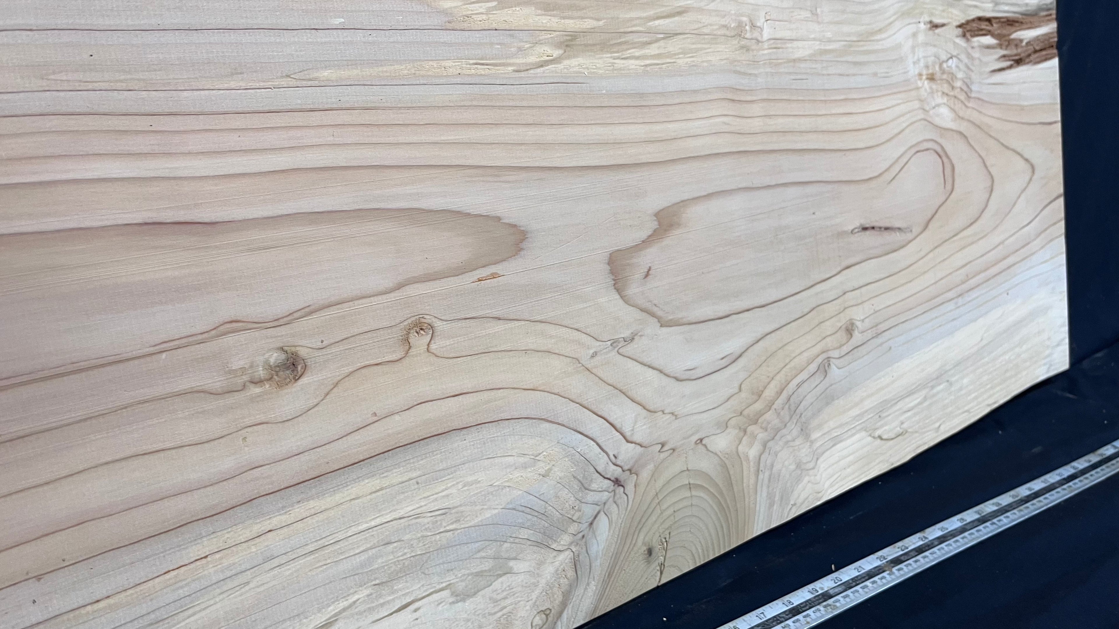 Cedar plank, timber, board. 1107 L x 585 W x 29 D mm  (429mf)