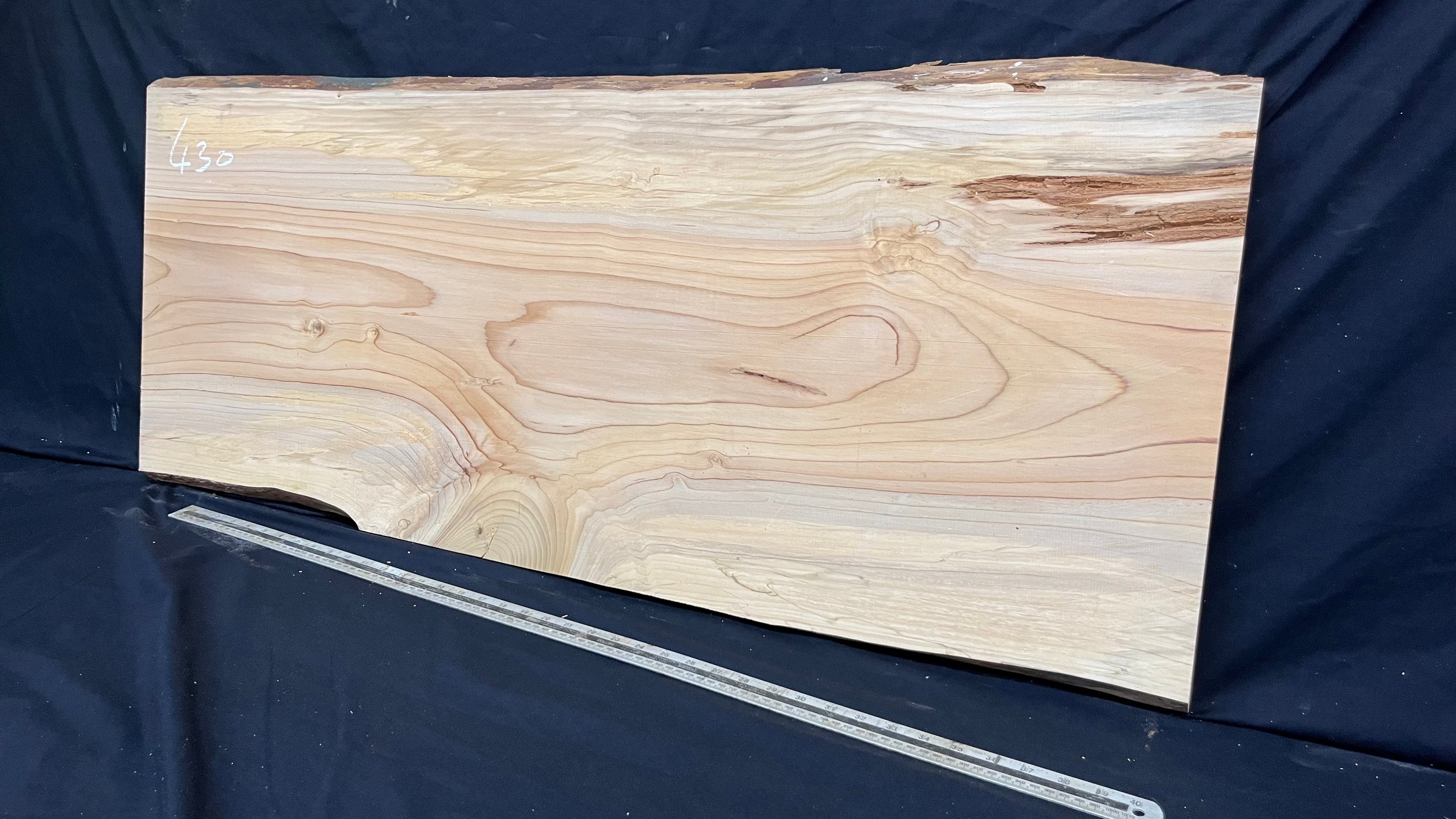 Cedar plank, timber, board. 1107 L x 585 W x 29 D mm  (429mf)