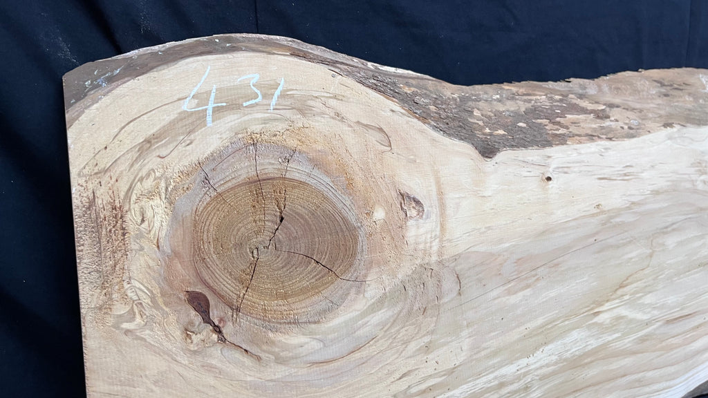 Cedar plank, timber, board. 1134 L x 489 W x 29 D mm  (430mf)