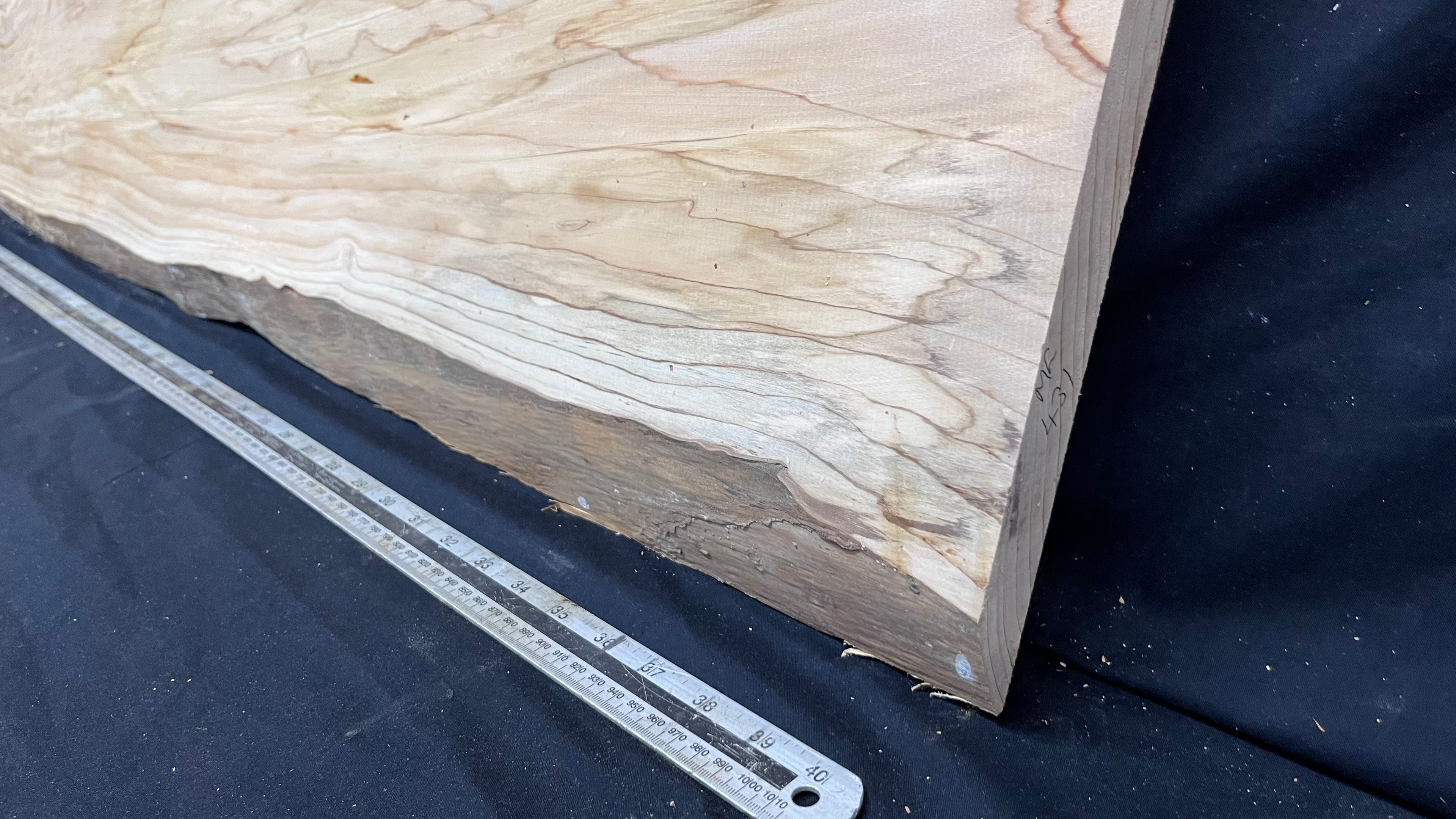 Cedar plank, timber, board. 1134 L x 489 W x 29 D mm  (430mf)