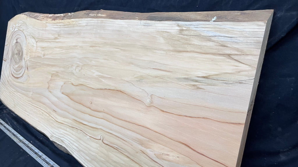 Cedar plank, timber, board. 1165 L x 404 W x 27 D mm  (431mf)