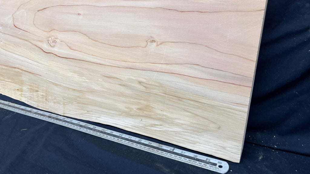 Cedar plank, timber, board. 1165 L x 404 W x 27 D mm  (431mf)