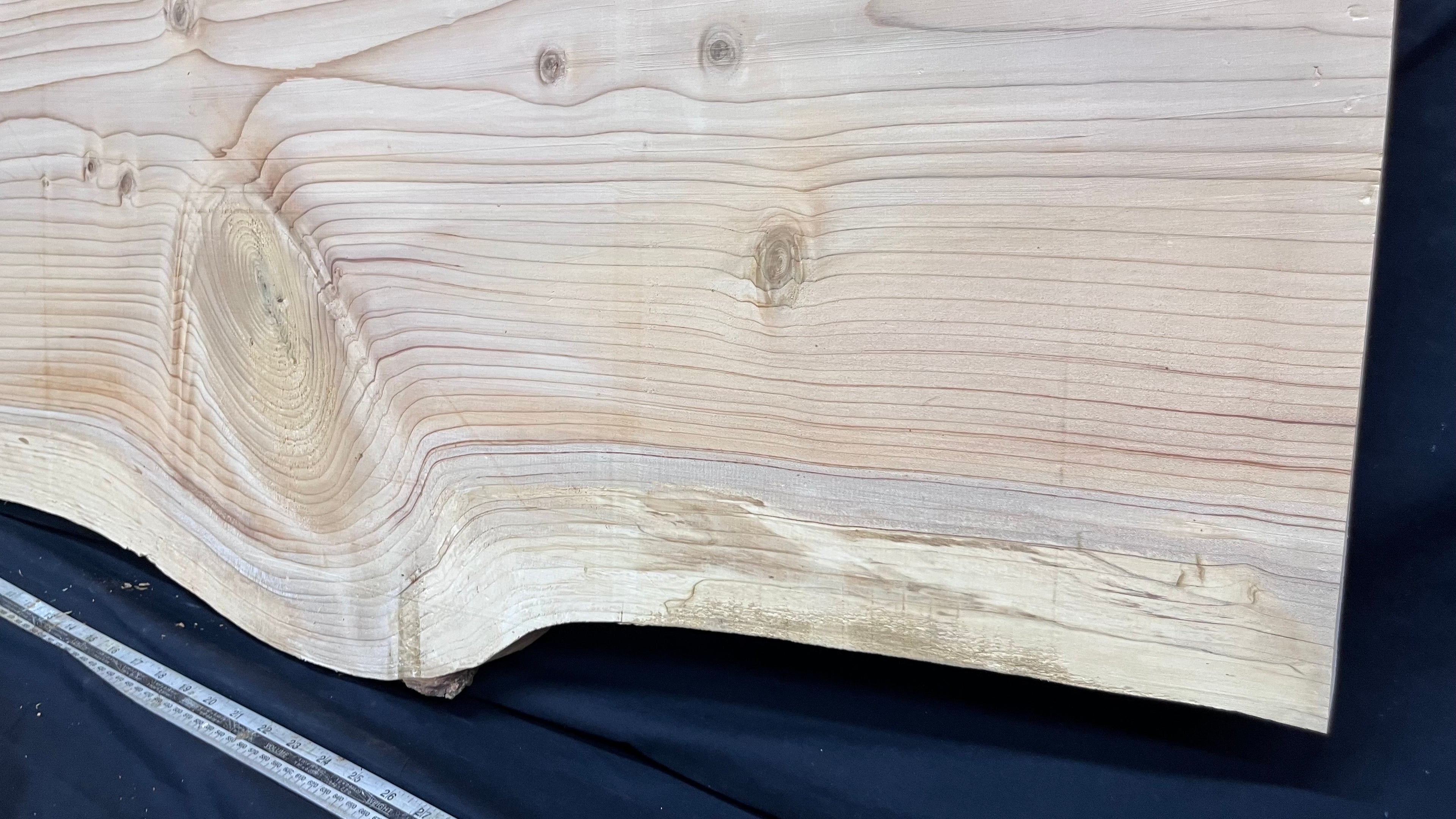 Cedar plank, timber, board. 1151 L x 475 W x 27 D mm  (432mf)