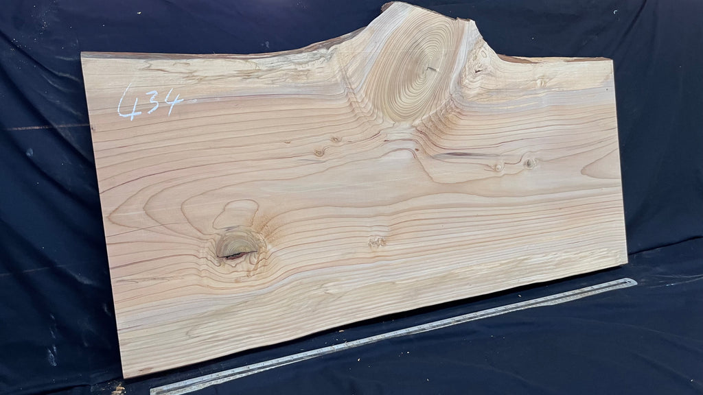 Cedar plank, timber, board. 1160 L x 600 W x 29 D mm  (433mf)