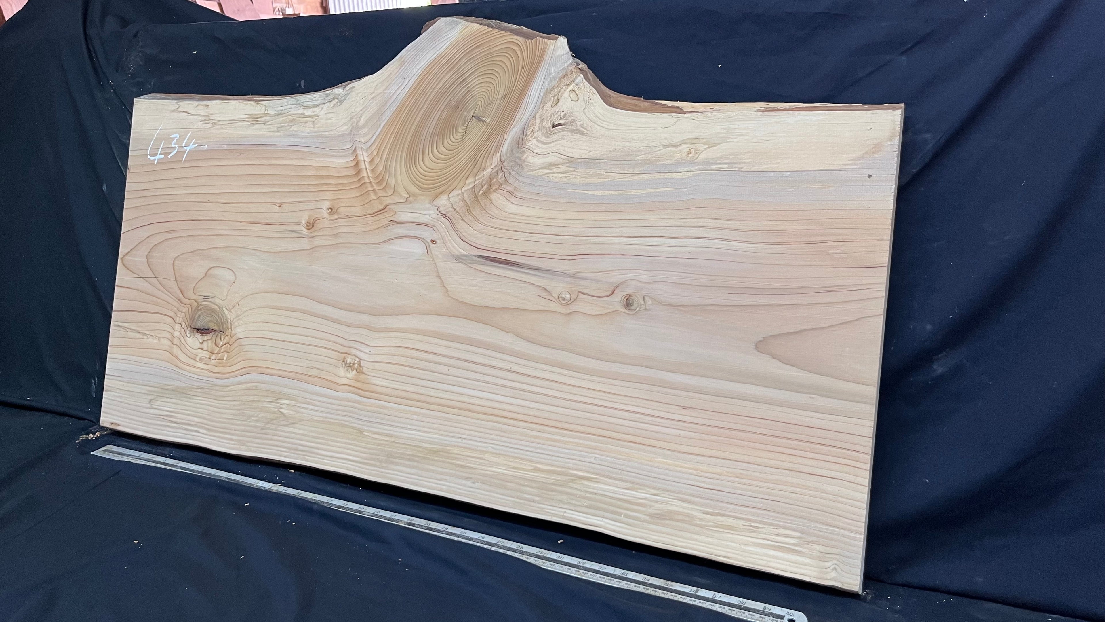 Cedar plank, timber, board. 1104 L x 607 W x 29 D mm  (434mf)
