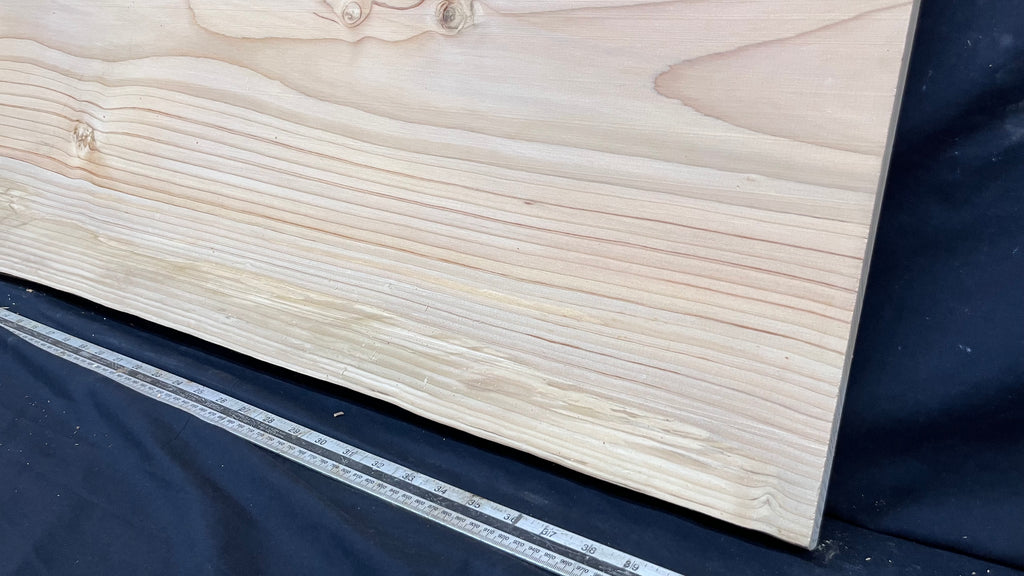 Cedar plank, timber, board. 1160 L x 600 W x 29 D mm  (433mf)