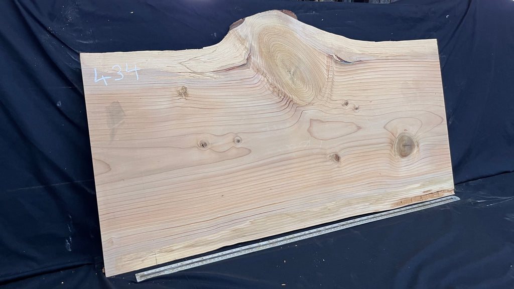 Cedar plank, timber, board. 1104 L x 607 W x 29 D mm  (434mf)