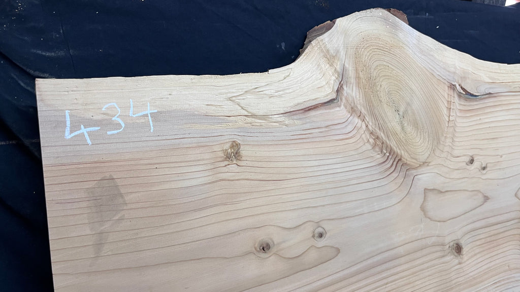 Cedar plank, timber, board. 1104 L x 607 W x 29 D mm  (434mf)