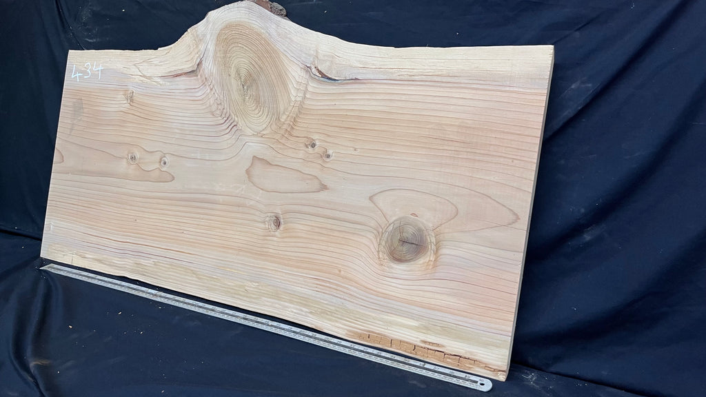Cedar plank, timber, board. 1104 L x 607 W x 29 D mm  (434mf)