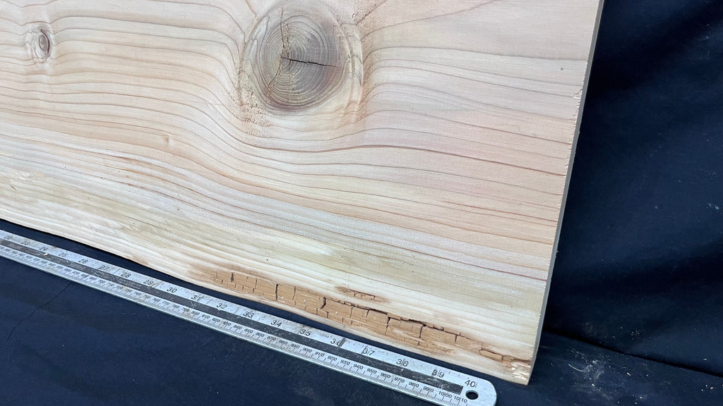 Cedar plank, timber, board. 1104 L x 607 W x 29 D mm  (434mf)