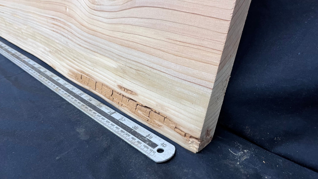 Cedar plank, timber, board. 1104 L x 607 W x 29 D mm  (434mf)