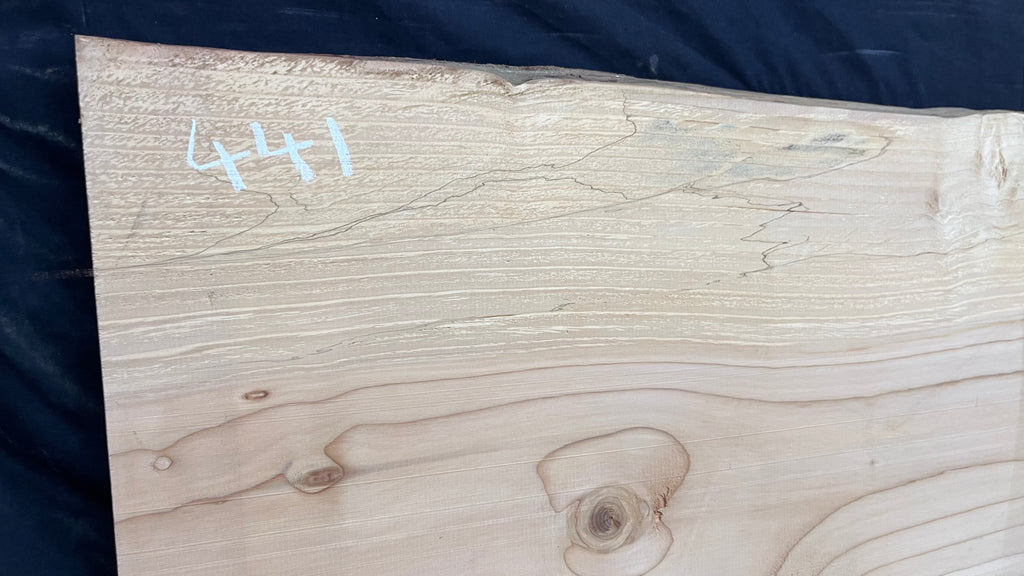 Cedar plank, timber, board, coffee table top. 993 L x 508 W x 29 D mm  (441mf)