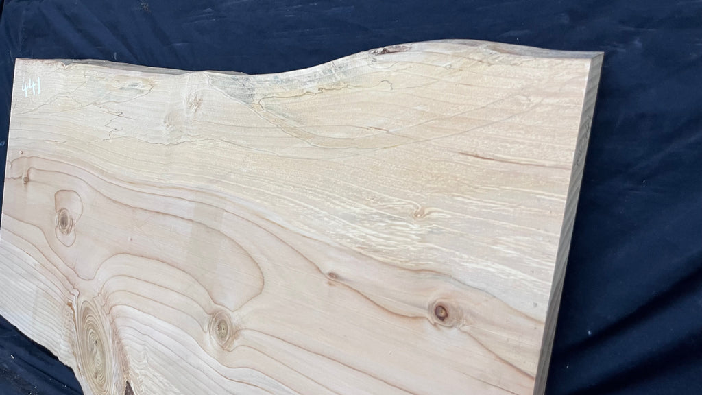 Cedar plank, timber, board, coffee table top. 993 L x 508 W x 29 D mm  (441mf)