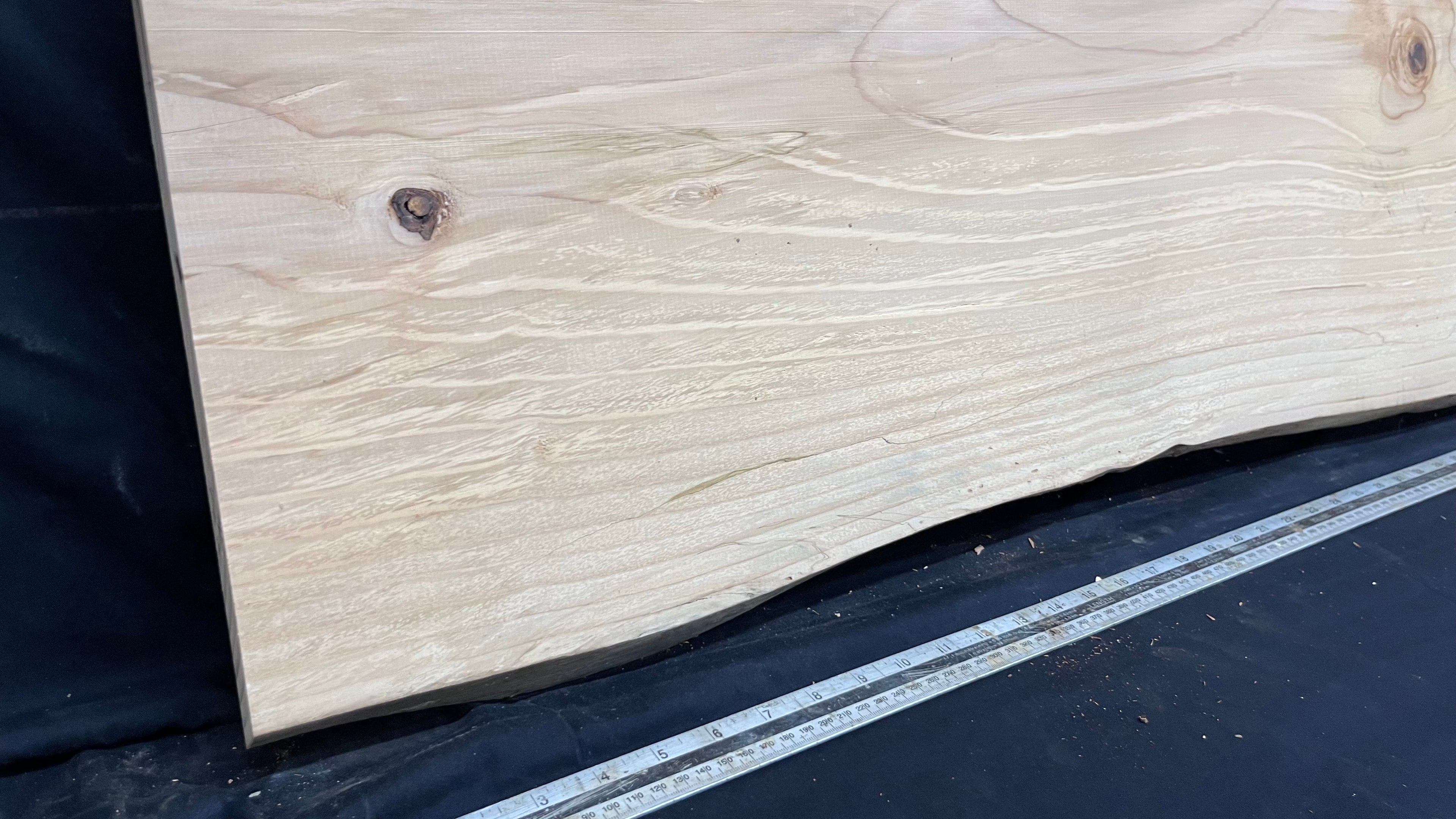 Cedar plank, timber, board, coffee table top. 1080 L x 495 W x 29 D mm  (442mf)