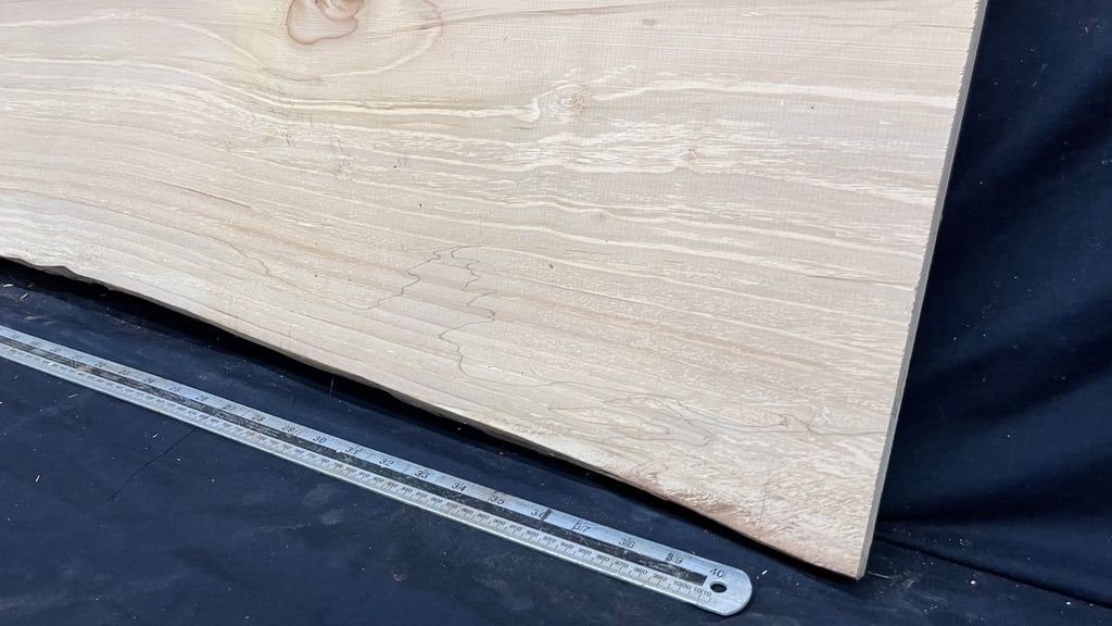 Cedar plank, timber, board, coffee table top. 1080 L x 495 W x 29 D mm  (442mf)