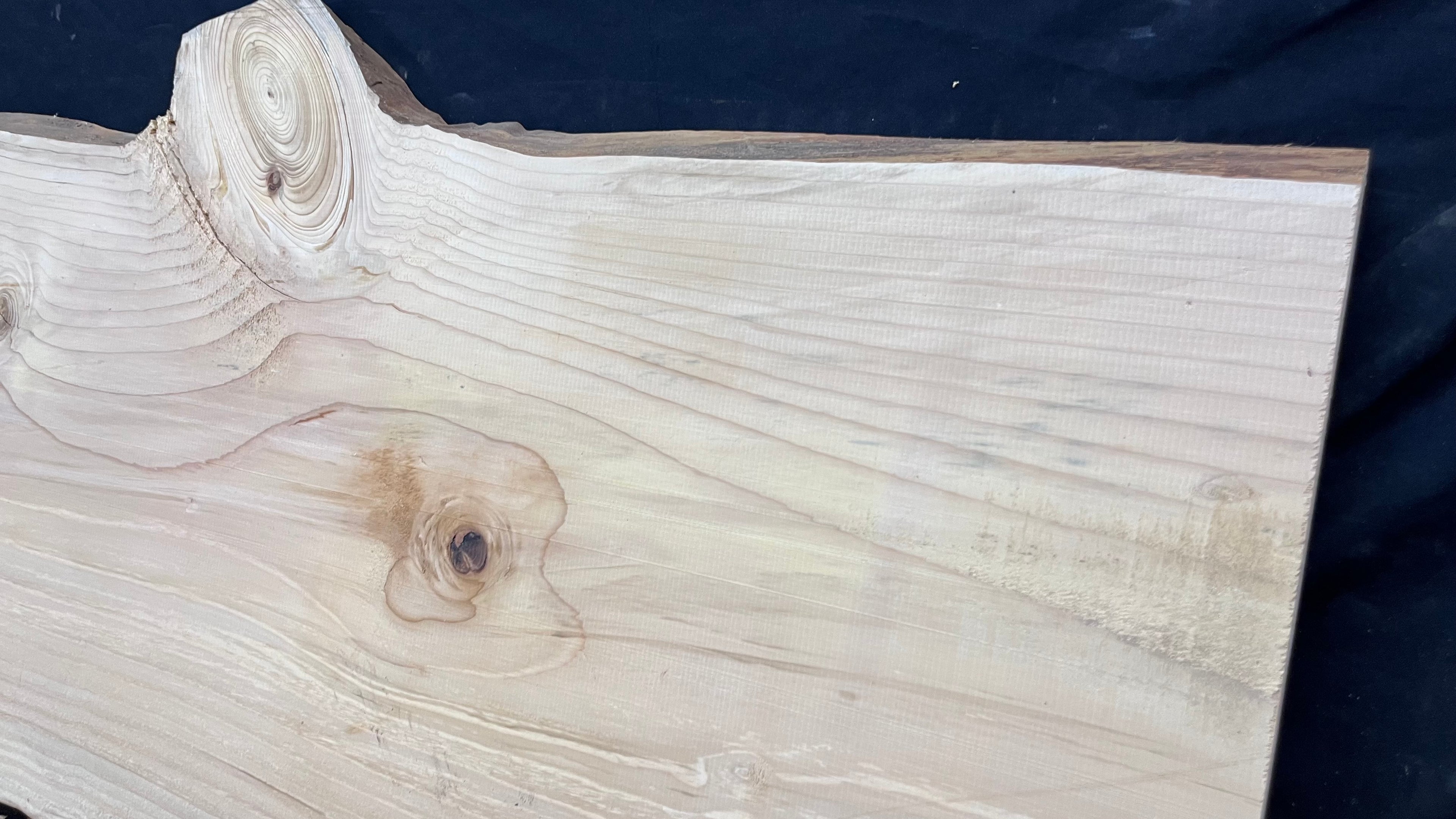 Cedar plank, timber, board, coffee table top. 1080 L x 495 W x 29 D mm  (442mf)