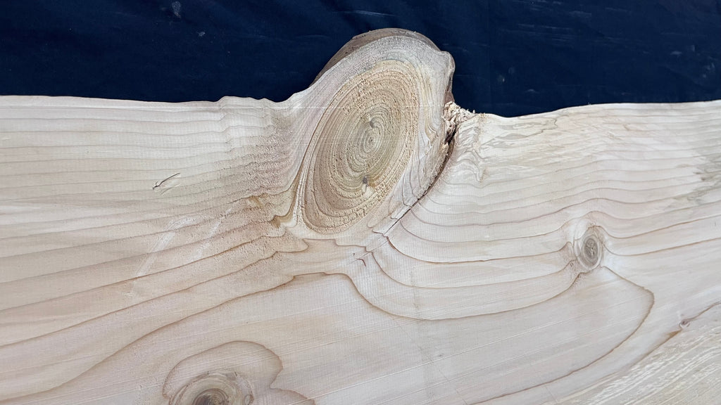 Cedar plank, timber, board, coffee table top. 1080 L x 495 W x 29 D mm  (442mf)