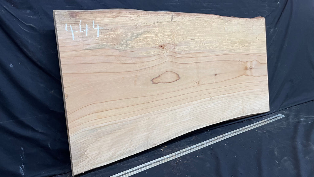 Cedar plank, timber, board, coffee table top. 981 L x 519 W x 29 D mm  (444mf)