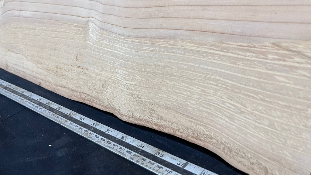 Cedar plank, timber, board, coffee table top. 981 L x 519 W x 29 D mm  (444mf)