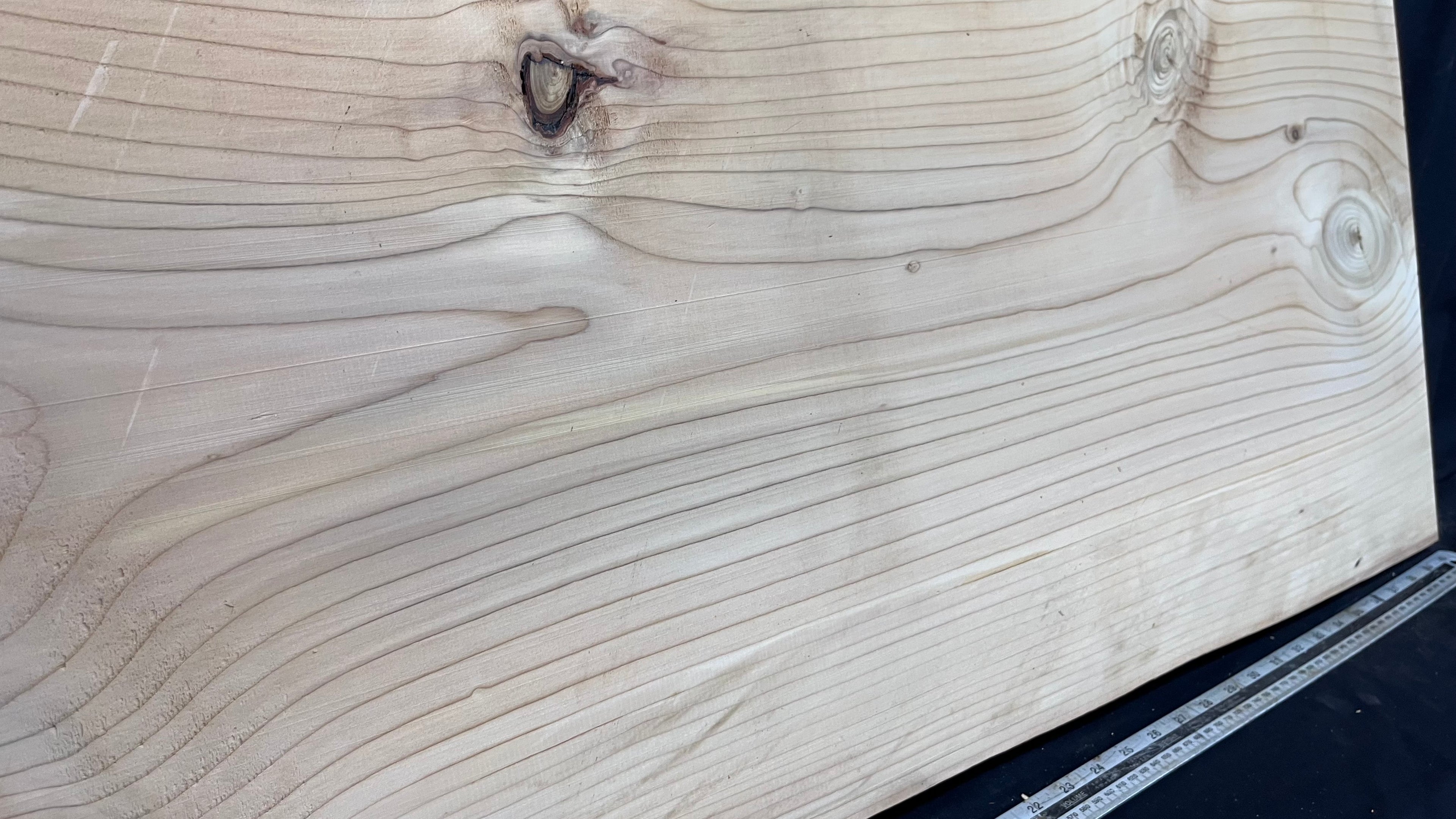 Cedar plank, timber, board, coffee table top. 1040 L x 539 W x 29 D mm  (445mf)