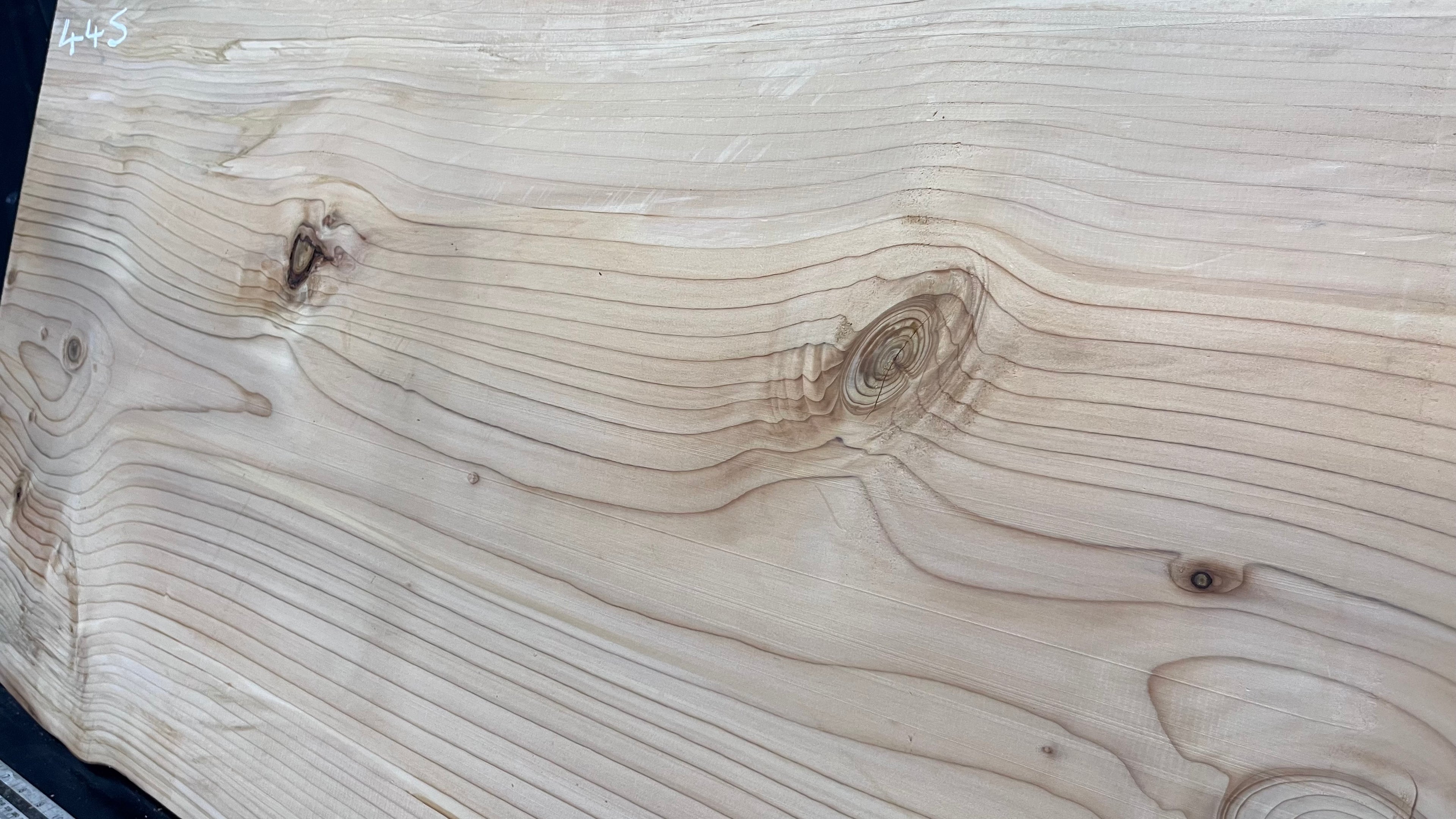 Cedar plank, timber, board, coffee table top. 1040 L x 539 W x 29 D mm  (445mf)