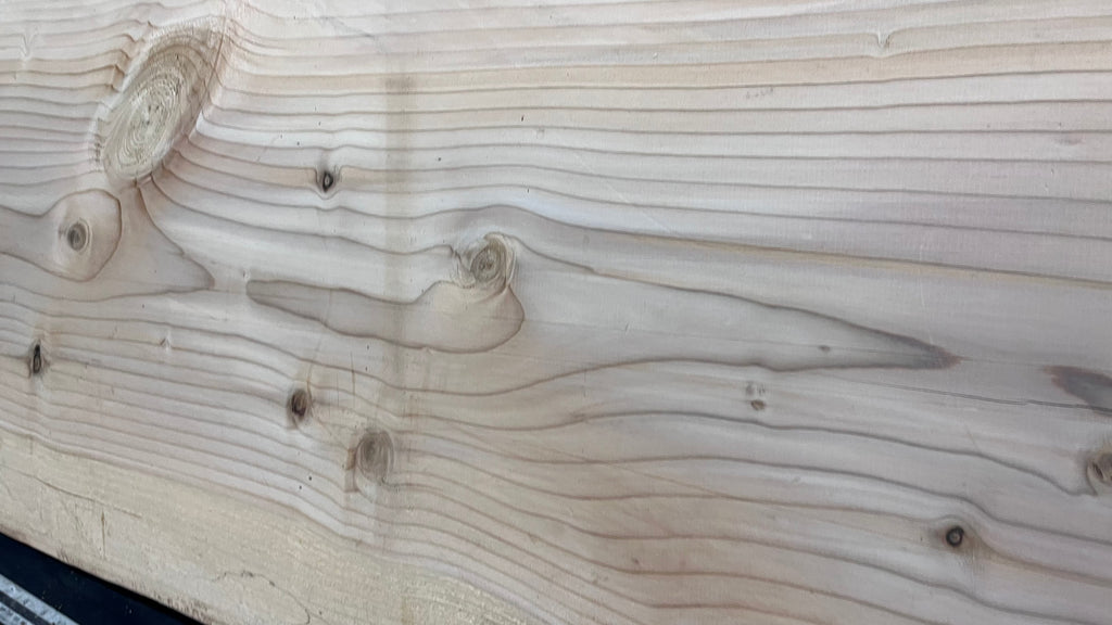 Cedar plank, timber, board, coffee table top. 1040 L x 548 W x 30 D mm  (448mf)