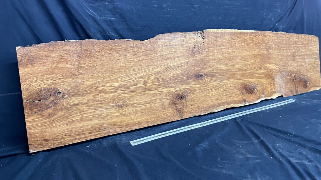 Solid oak plank,floating shelf, board 1730 L x 393 W x 42 D mm      (452)