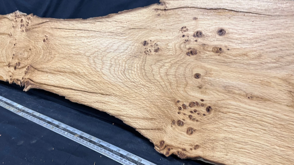 Solid oak plank,floating shelf, board 1280 L x 325 W x 32 D mm      (455mt)