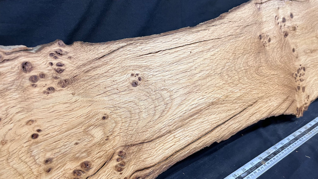 Solid oak plank,floating shelf, board 1280 L x 325 W x 32 D mm      (455mt)