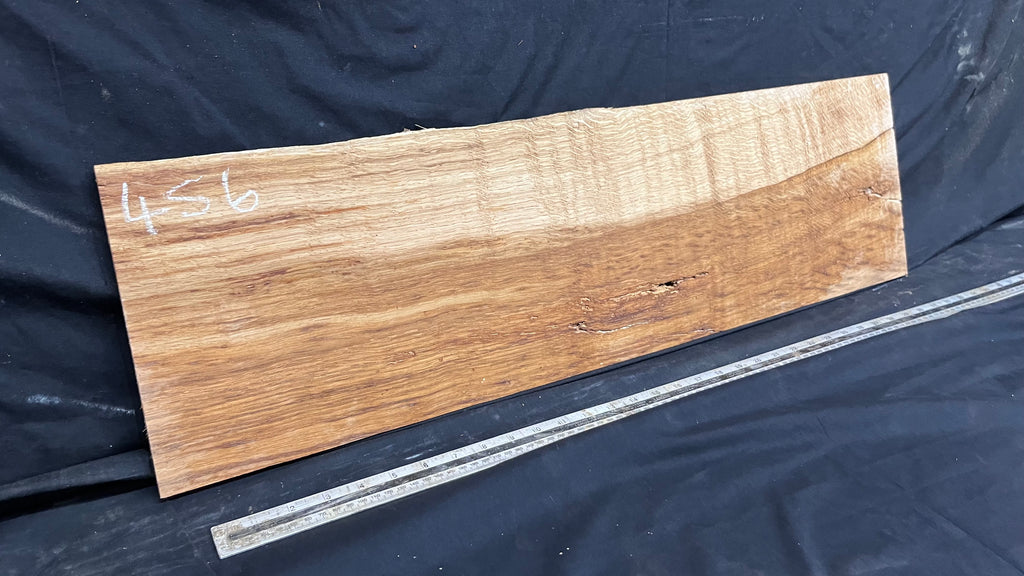 Solid oak tone wood, thin 849 L x 243 W x 8 D mm      (456)