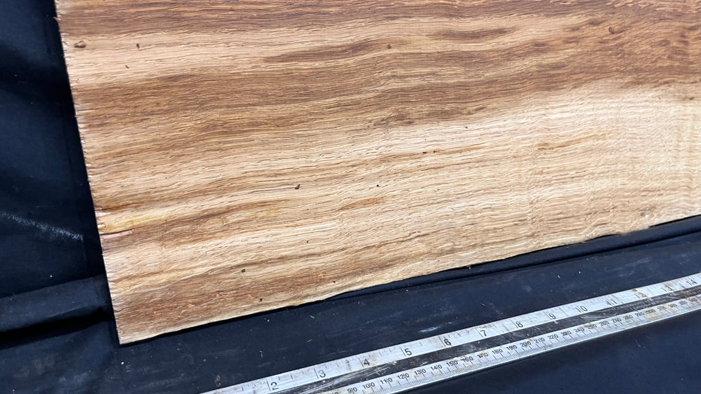 Solid oak tone wood, thin 849 L x 243 W x 8 D mm      (456)
