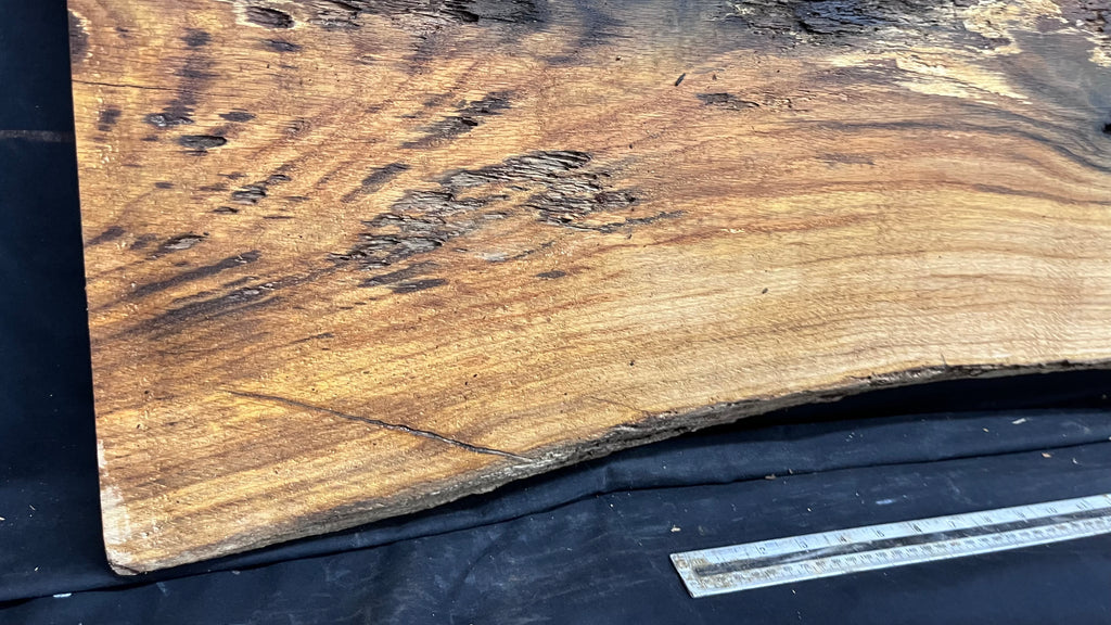 Oak hardwood, resin project, table top, 1478 L x 463 W x 40 D mm      (458mt)
