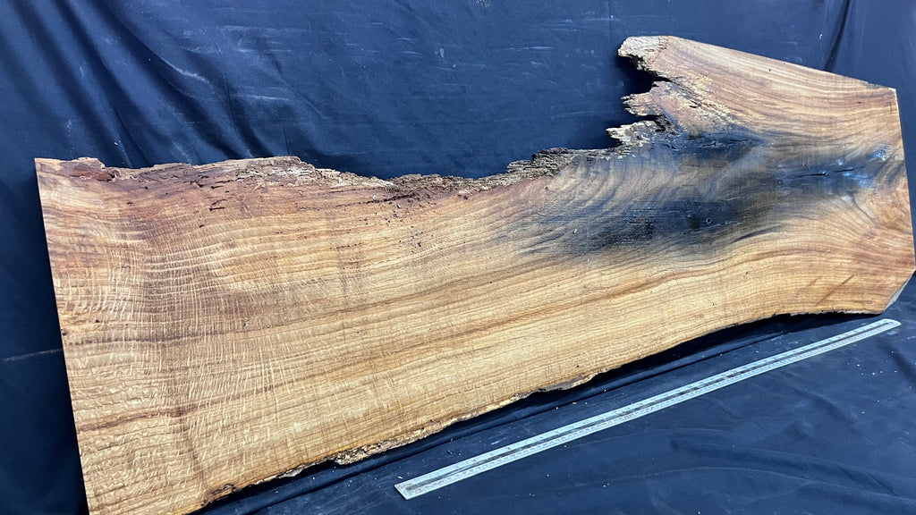 Oak hardwood, resin project, table top, 1478 L x 463 W x 40 D mm      (458mt)