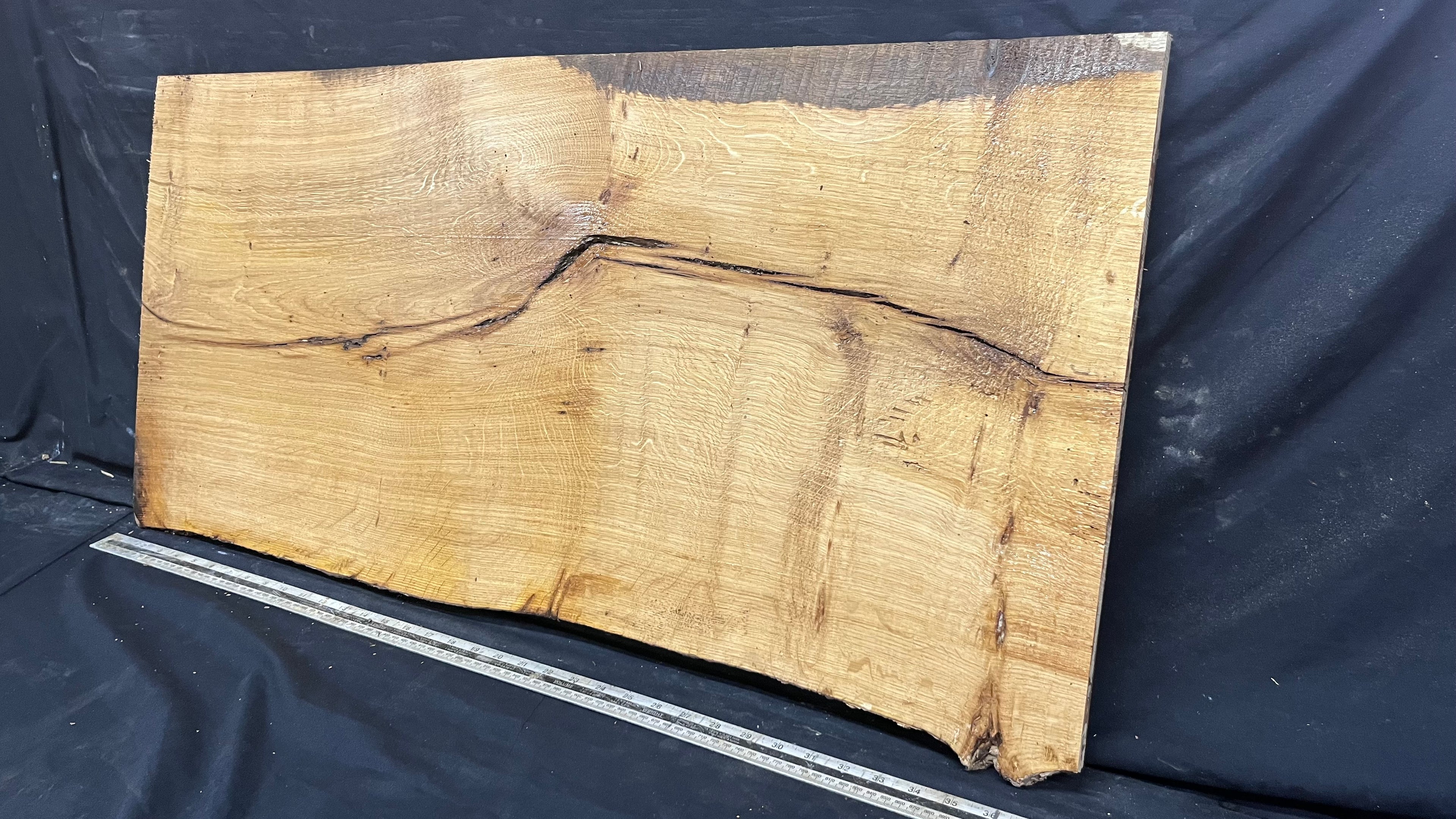 Oak hardwood, thin threshold, shelf, 964 L x 485 W x 16 D mm      (459mt)