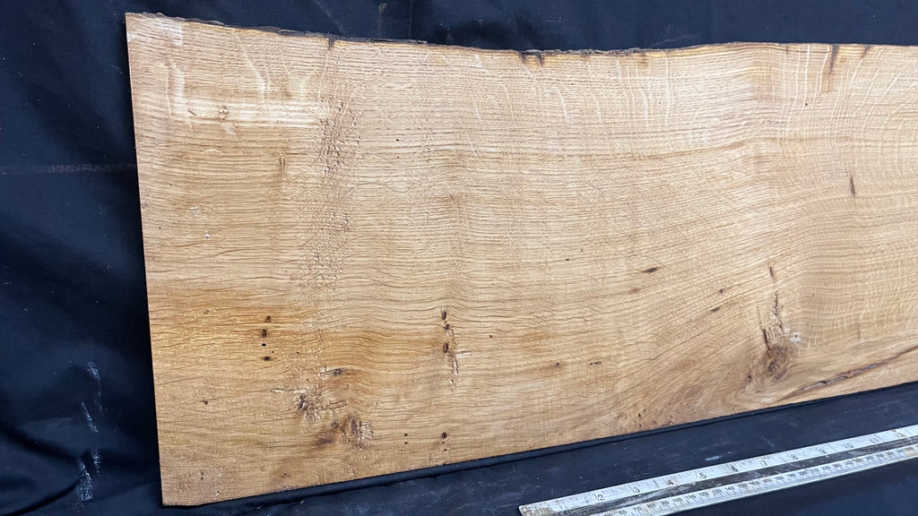 Oak hardwood, thin tone wood, shelf, 1404 L x 289 W x 9 D mm      (460mt)
