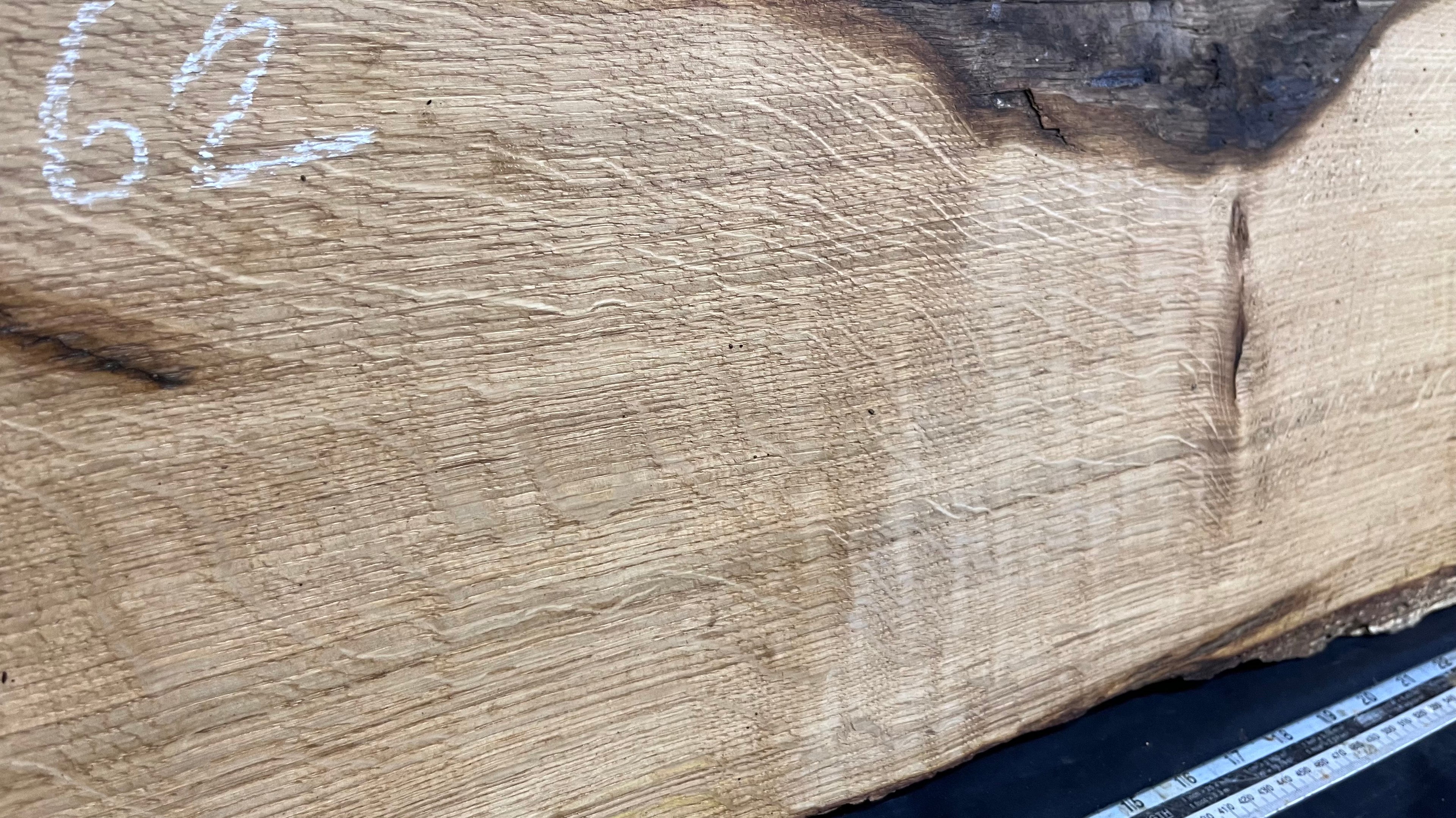 Oak hardwood, floating shelf, 1254 L x 356 W x 17 D mm      (462mt)