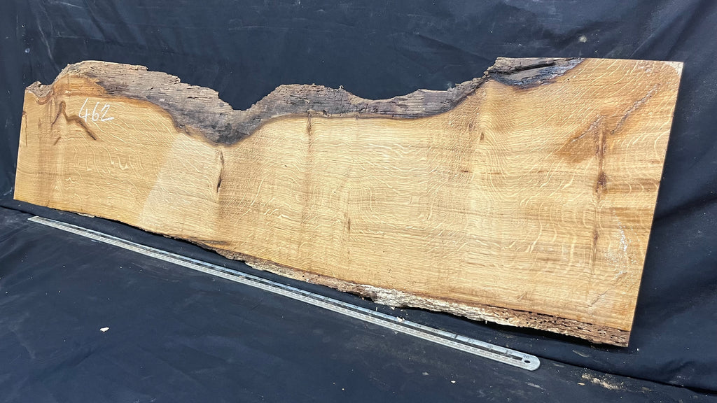 Oak hardwood, floating shelf, 1254 L x 356 W x 17 D mm      (462mt)