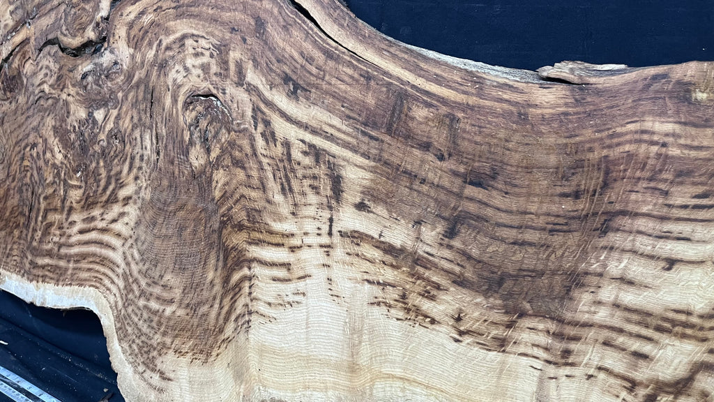 Tiger oak, feature wood, wall hanging 1114 L x 546 W x 15 D mm      (465mt)